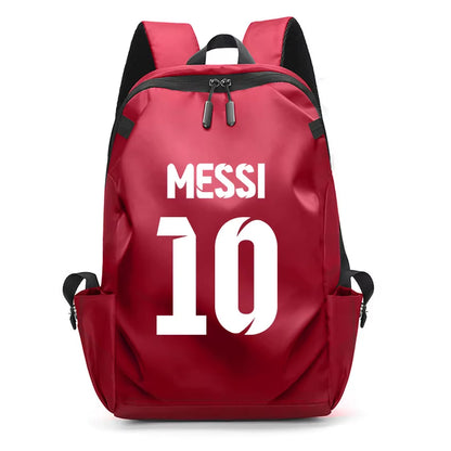 Football Super Stars MESSI Backpack Boy Girl Unisex College Student Backpack Women Men Laptop Teens Student USB Port Rucksack
