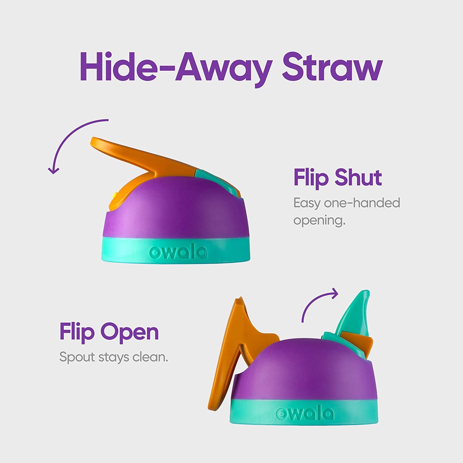 Flip Insulated Stainless Steel Water Bottle with Straw, Bpa-Free Sports Water Bottle, Great for Travel, 32 Oz, Shy Marshmallow