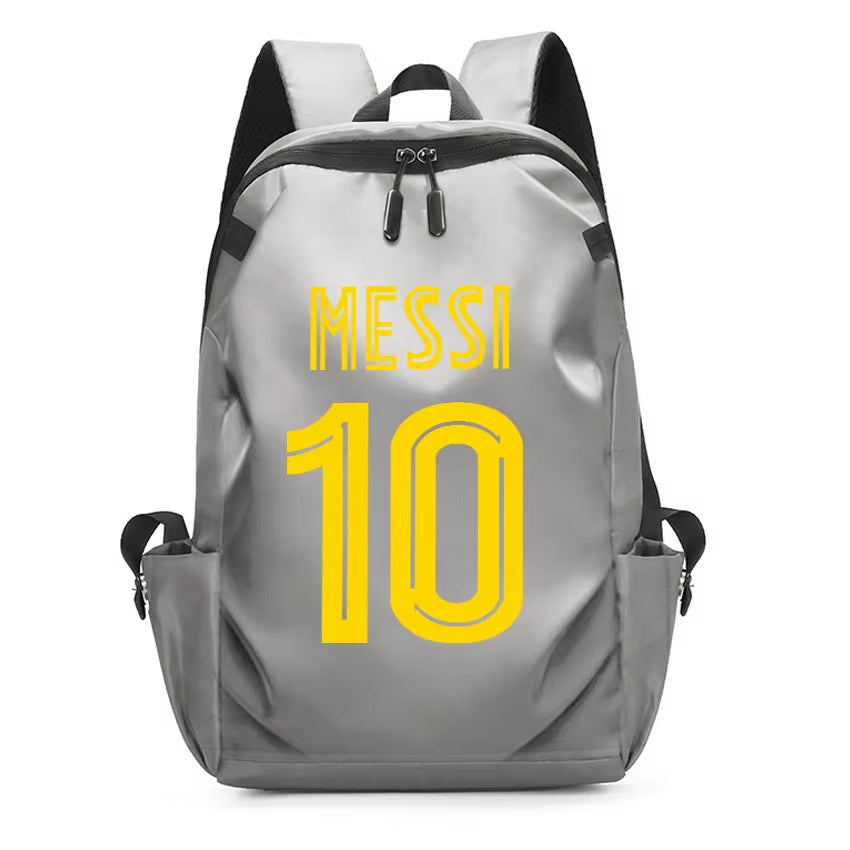 Football Super Stars MESSI Backpack Boy Girl Unisex College Student Backpack Women Men Laptop Teens Student USB Port Rucksack