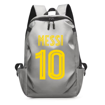 Football Super Stars MESSI Backpack Boy Girl Unisex College Student Backpack Women Men Laptop Teens Student USB Port Rucksack