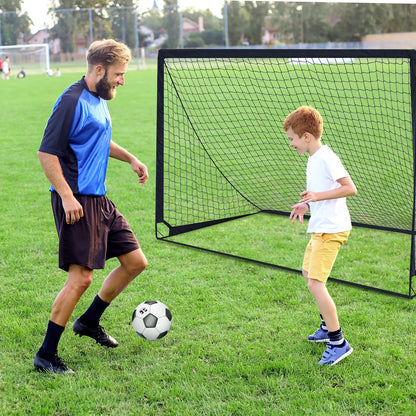 Set of 2 Portable Soccer Goals for Kids & Youth, Practice Soccer Net Soccer Training Equipment for Backyard Fun & Training