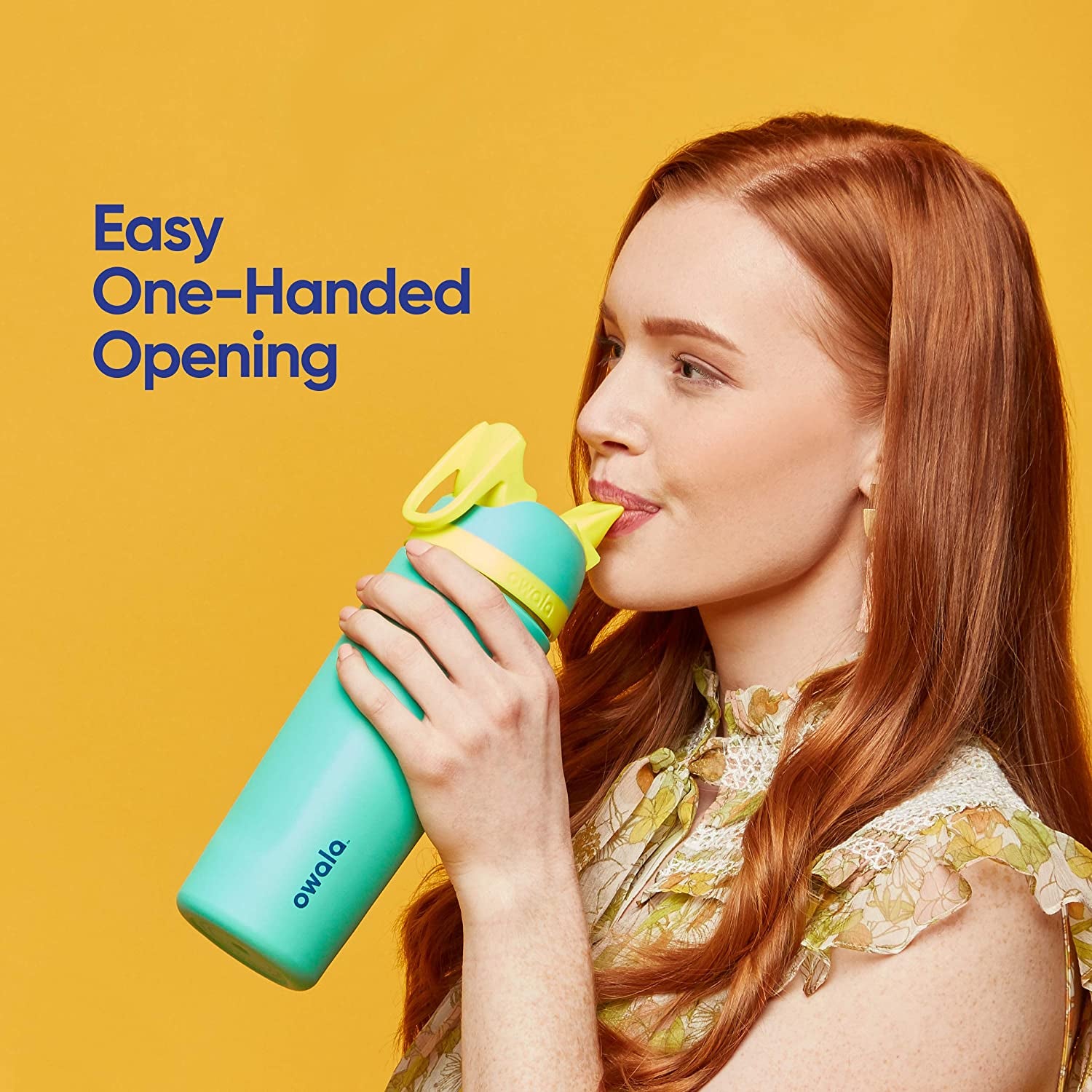 Flip Insulated Stainless Steel Water Bottle with Straw, Bpa-Free Sports Water Bottle, Great for Travel, 32 Oz, Shy Marshmallow