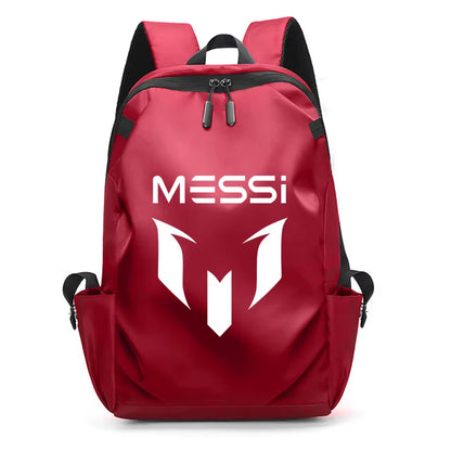 Football Super Stars MESSI Backpack Boy Girl Unisex College Student Backpack Women Men Laptop Teens Student USB Port Rucksack