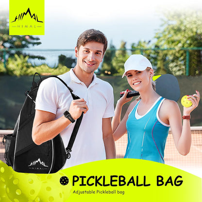 Pickleball Bag Adjustable, Pickleball Backpack with Water Bottle Holder for Men and Women