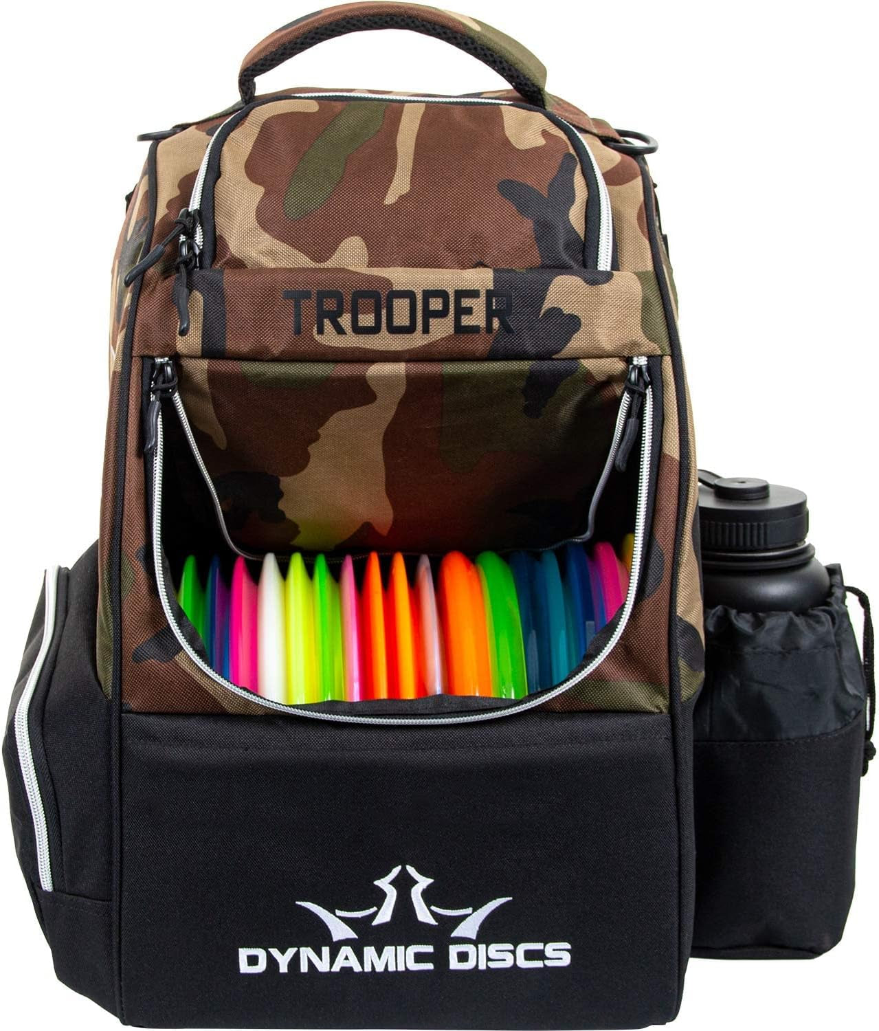 Trooper Disc Golf Bag | Large Frisbee Bags with 18+ Discs Capacity | Lightweight & Durable Backpack | Great Gifts or Disc Golf Accessories for Men | Ideal for Beginners & Pro Players