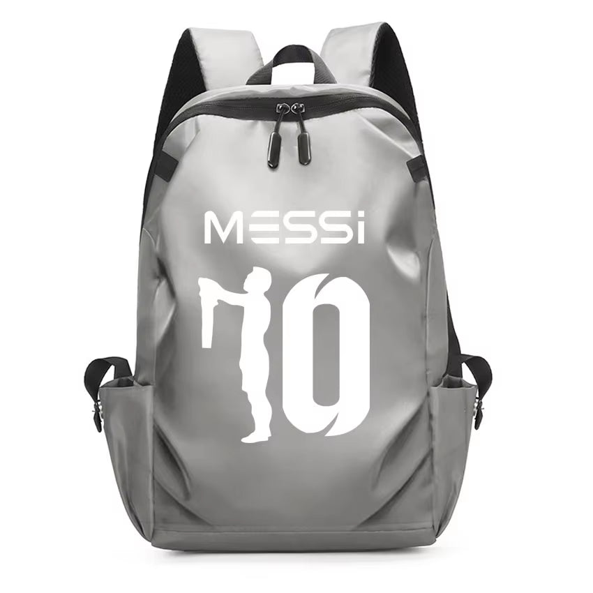 Football Super Stars MESSI Backpack Boy Girl Unisex College Student Backpack Women Men Laptop Teens Student USB Port Rucksack