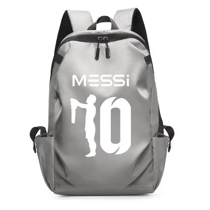Football Super Stars MESSI Backpack Boy Girl Unisex College Student Backpack Women Men Laptop Teens Student USB Port Rucksack