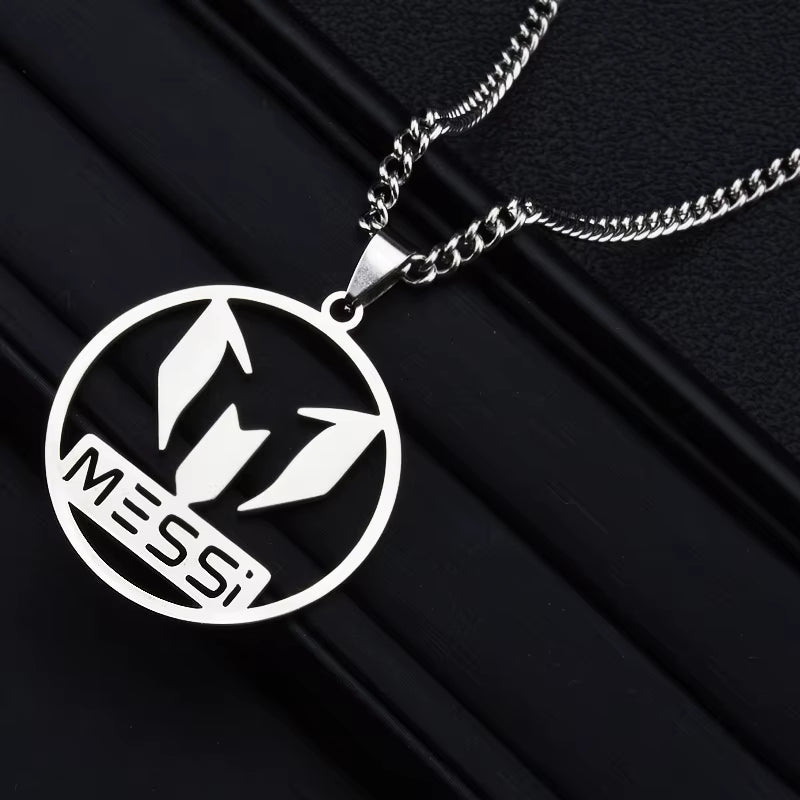 Lionel Messi Stainless Steel Key Chain for Football Fan Soccer Star Keychain Men Boy Gift