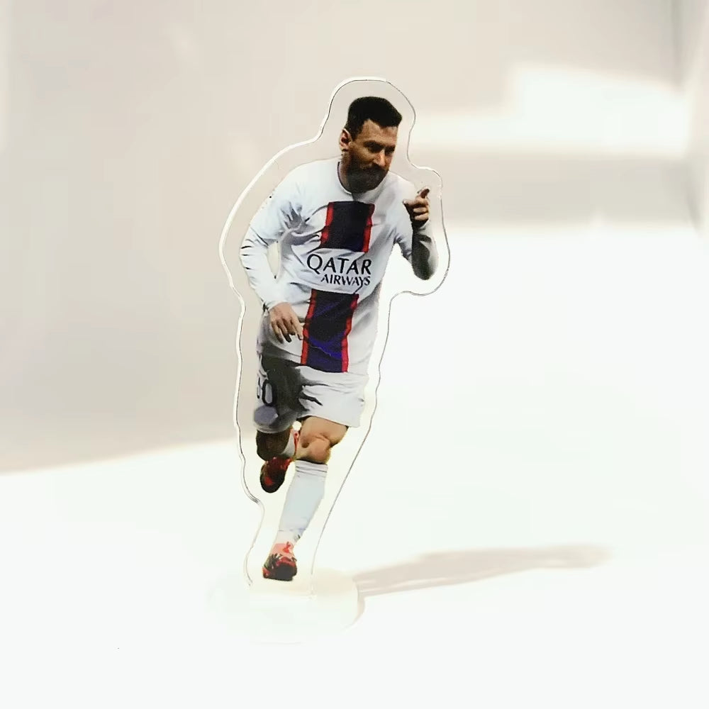 11 Styles Leo Messi Classic Football Moves Acrylic Stand Figurine Football Club Europe America Soccer Fan Art Car Home Decor