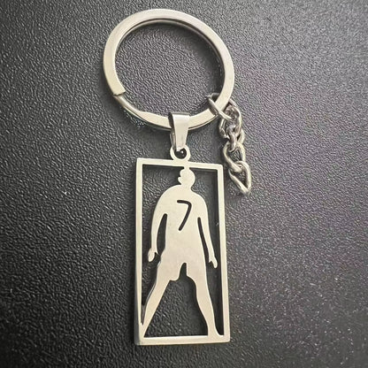 Cristiano Ronaldo Stainless Steel Pendant Necklace for Men Chain Accessories Jewelry Football Soccer Star Gift
