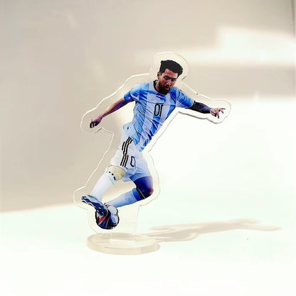 11 Styles Leo Messi Classic Football Moves Acrylic Stand Figurine Football Club Europe America Soccer Fan Art Car Home Decor