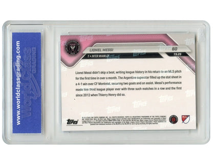 2025 MLS  Card #60 LIONEL MESSI Lands in MLS History - Gem Mint 10