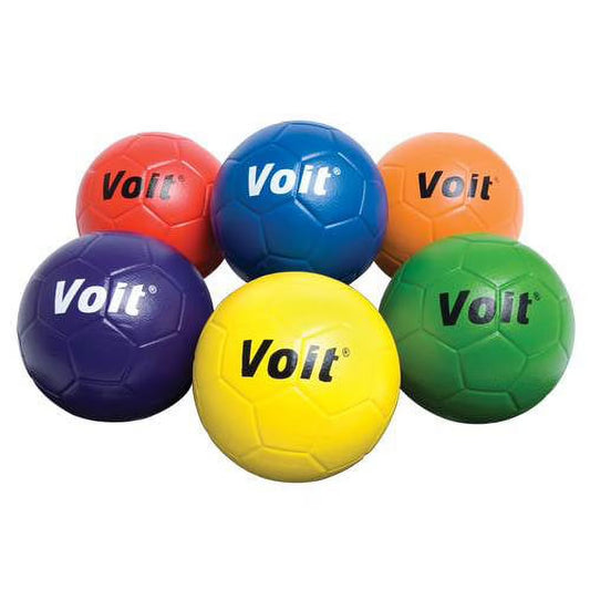 ® Size 5 Tuff-Coated Foam Soccer Ball - Rainbow Set of 6