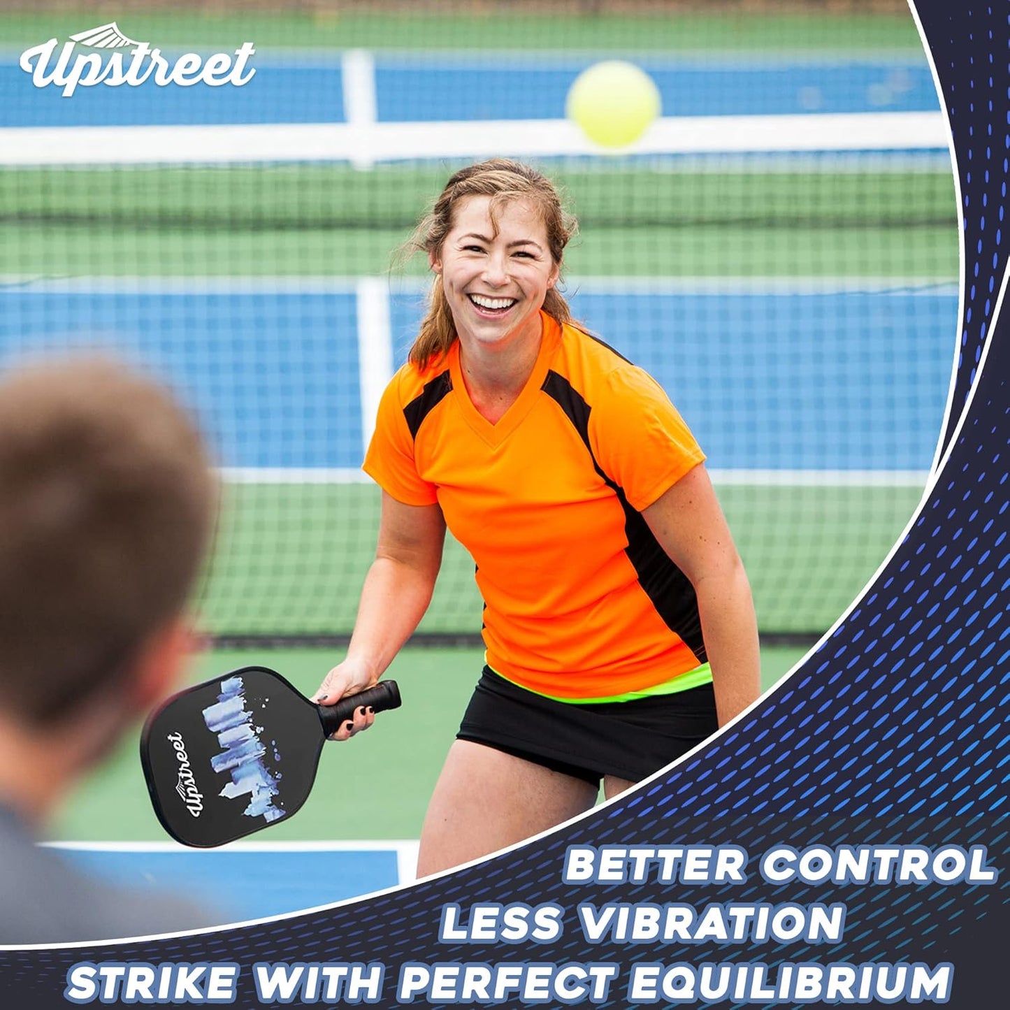 Graphite Pickleball Paddle Set of 2 | Pickle Paddle Pickleball Set | Pickleball Rackets Include Padded Cover, Lightweight Honeycomb Composite Pickleball Paddles for Women & Men, Paddle Racket