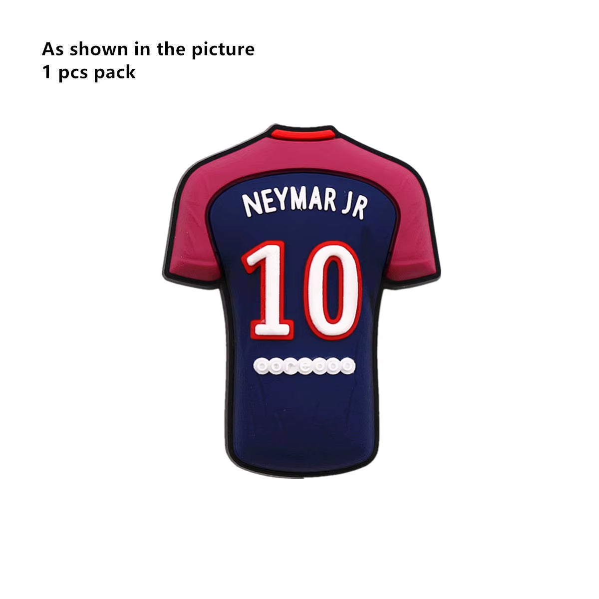 1 Pcs Original Soccer Jersey PVC Shoe Charms Designer Sandals Upper Decorations Accessories Football Clothes Shapes Clogs Buckle