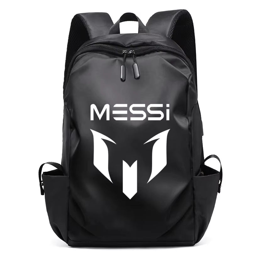 Football Super Stars MESSI Backpack Boy Girl Unisex College Student Backpack Women Men Laptop Teens Student USB Port Rucksack
