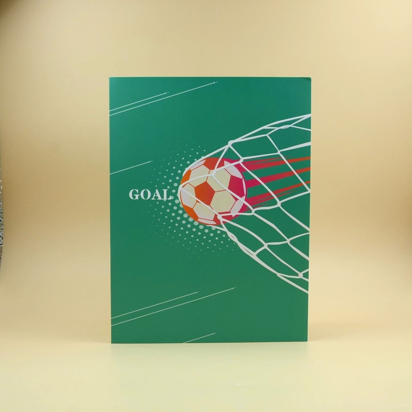 J02-3D Pop-Up Card: Soccer Players in Action! Perfect Gift for Soccer Sports Fan