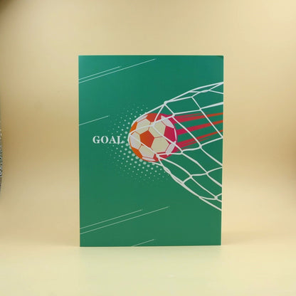 J02-3D Pop-Up Card: Soccer Players in Action! Perfect Gift for Soccer Sports Fan