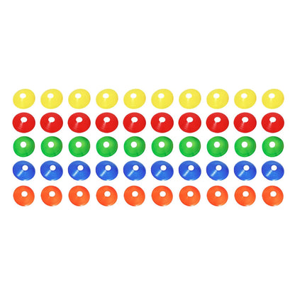 50 Pieces/Set Soccer Cones Flexible Practice Agility Soccer Training for Garden