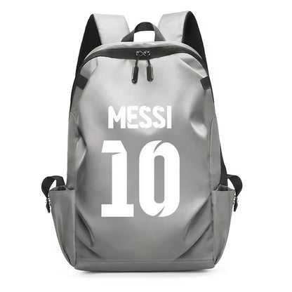 Football Super Stars MESSI Backpack Boy Girl Unisex College Student Backpack Women Men Laptop Teens Student USB Port Rucksack