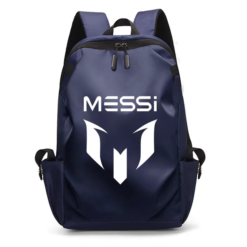 Football Super Stars MESSI Backpack Boy Girl Unisex College Student Backpack Women Men Laptop Teens Student USB Port Rucksack