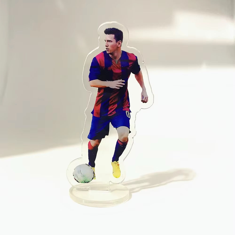 11 Styles Leo Messi Classic Football Moves Acrylic Stand Figurine Football Club Europe America Soccer Fan Art Car Home Decor