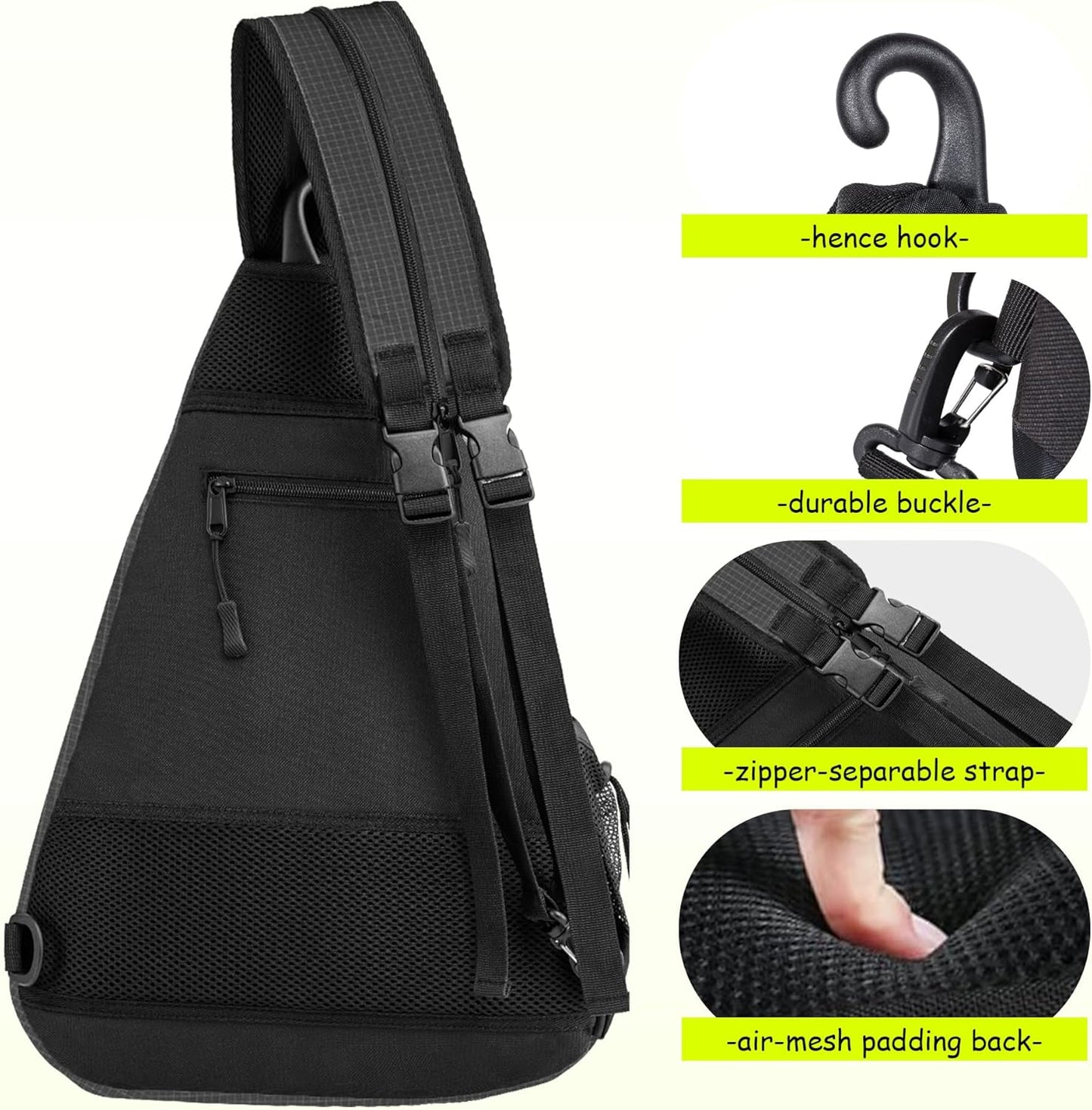 Pickleball Bag Adjustable, Pickleball Backpack with Water Bottle Holder for Men and Women