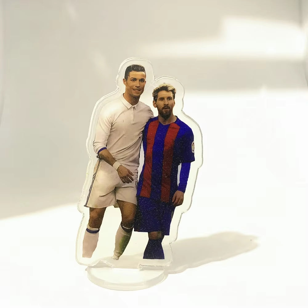 11 Styles Leo Messi Classic Football Moves Acrylic Stand Figurine Football Club Europe America Soccer Fan Art Car Home Decor