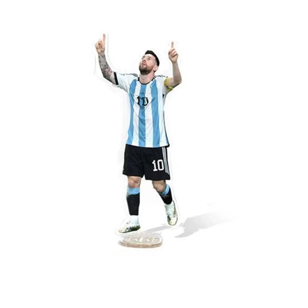 11 Styles Leo Messi Classic Football Moves Acrylic Stand Figurine Football Club Europe America Soccer Fan Art Car Home Decor