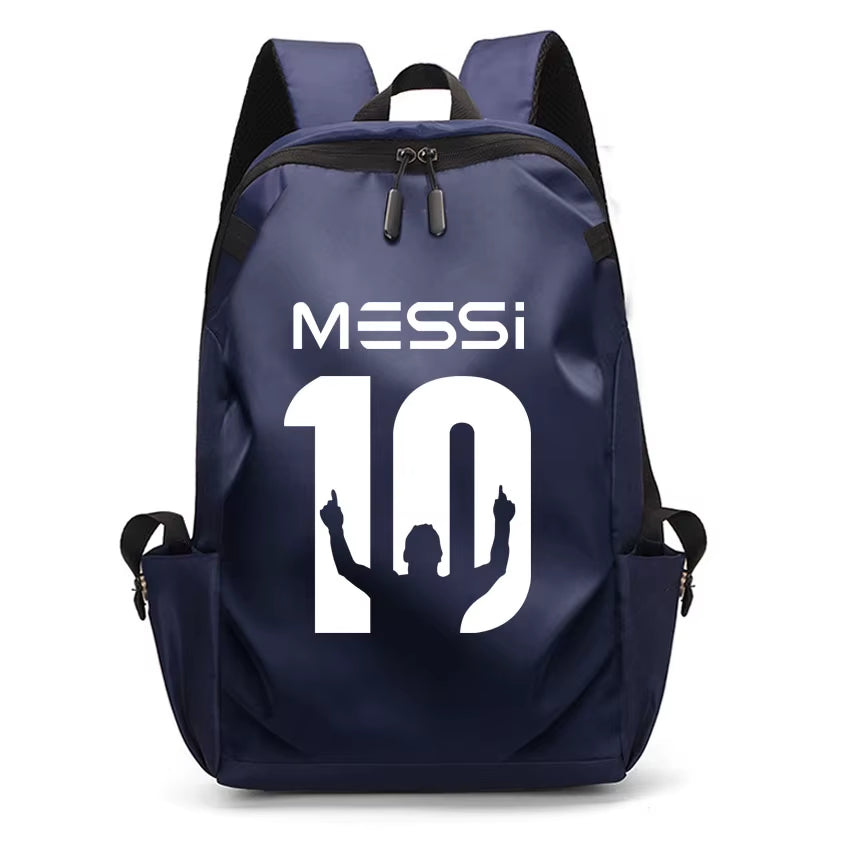 Football Super Stars MESSI Backpack Boy Girl Unisex College Student Backpack Women Men Laptop Teens Student USB Port Rucksack