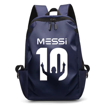 Football Super Stars MESSI Backpack Boy Girl Unisex College Student Backpack Women Men Laptop Teens Student USB Port Rucksack