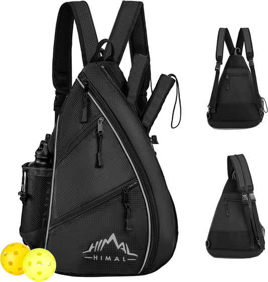 Pickleball Bag Adjustable, Pickleball Backpack with Water Bottle Holder for Men and Women