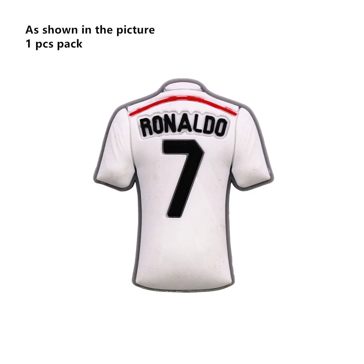 1 Pcs Original Soccer Jersey PVC Shoe Charms Designer Sandals Upper Decorations Accessories Football Clothes Shapes Clogs Buckle