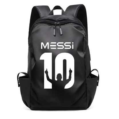 Football Super Stars MESSI Backpack Boy Girl Unisex College Student Backpack Women Men Laptop Teens Student USB Port Rucksack