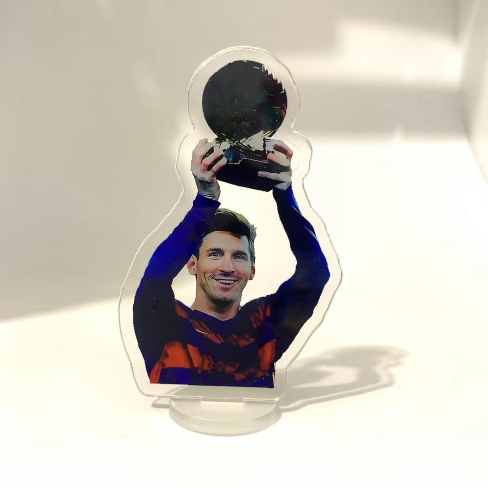 11 Styles Leo Messi Classic Football Moves Acrylic Stand Figurine Football Club Europe America Soccer Fan Art Car Home Decor