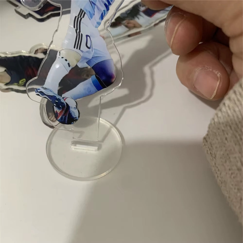 11 Styles Leo Messi Classic Football Moves Acrylic Stand Figurine Football Club Europe America Soccer Fan Art Car Home Decor