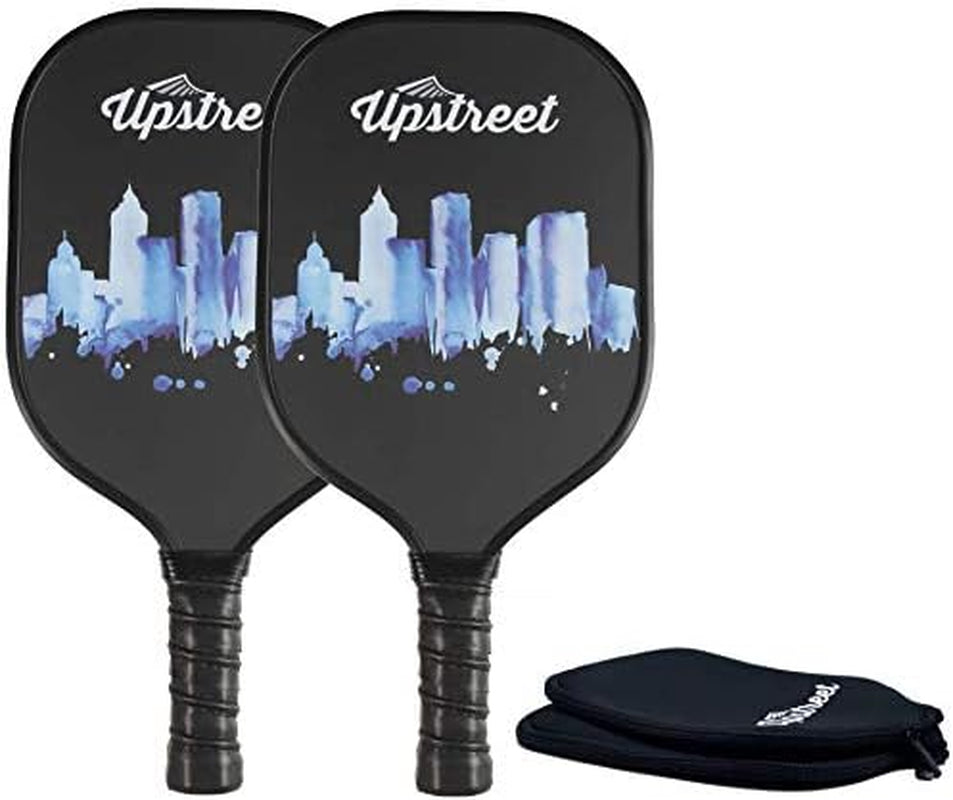 Graphite Pickleball Paddle Set of 2 | Pickle Paddle Pickleball Set | Pickleball Rackets Include Padded Cover, Lightweight Honeycomb Composite Pickleball Paddles for Women & Men, Paddle Racket