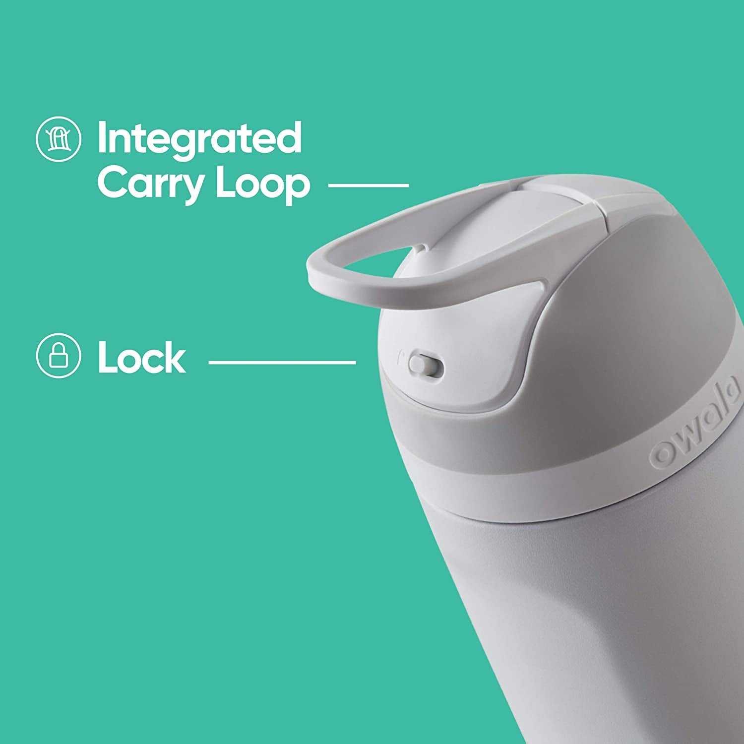 Flip Insulated Stainless Steel Water Bottle with Straw, Bpa-Free Sports Water Bottle, Great for Travel, 32 Oz, Shy Marshmallow