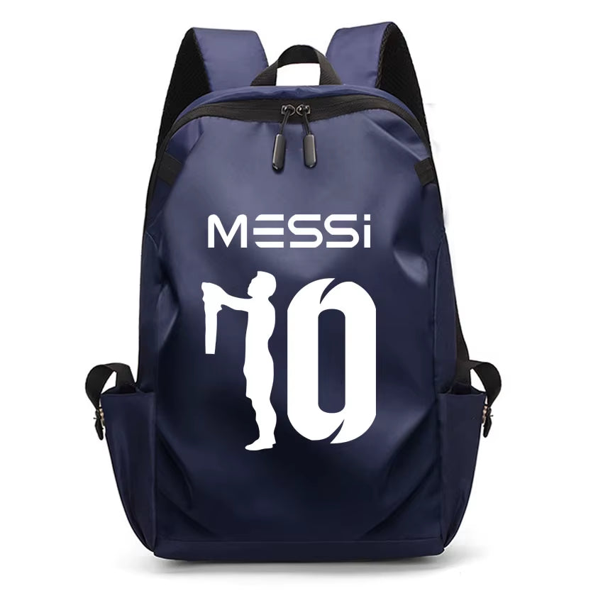 Football Super Stars MESSI Backpack Boy Girl Unisex College Student Backpack Women Men Laptop Teens Student USB Port Rucksack