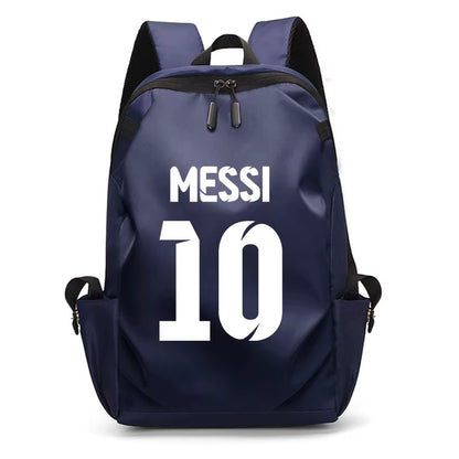 Football Super Stars MESSI Backpack Boy Girl Unisex College Student Backpack Women Men Laptop Teens Student USB Port Rucksack
